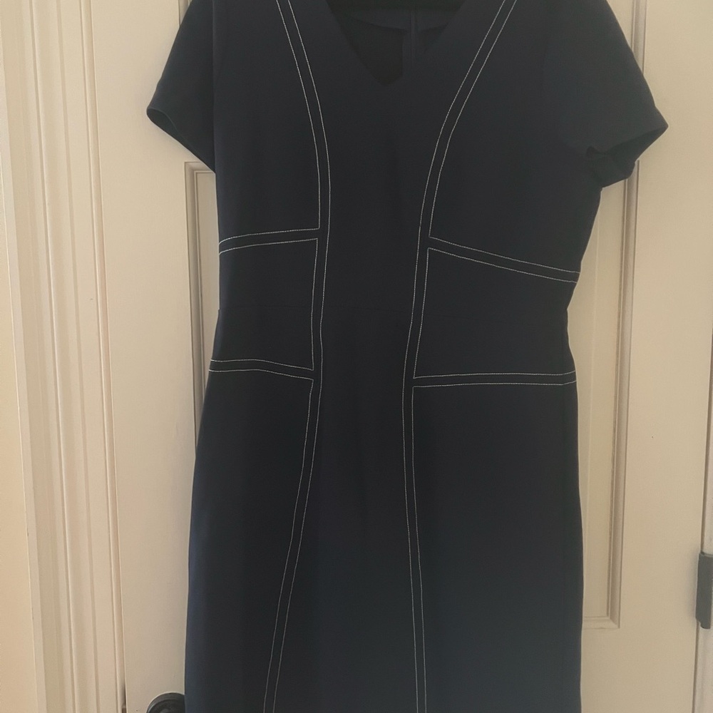 Brooks Brothers XL Knee Length Navy Dress